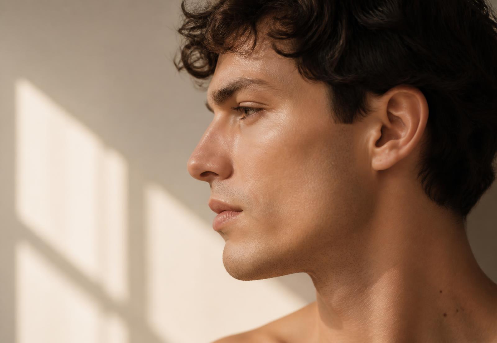 Healthy skin in soft daylight